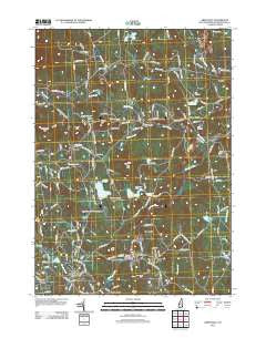 Greenville New Hampshire Historical topographic map, 1:24000 scale, 7.5 X 7.5 Minute, Year 2012