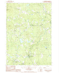 Greenville New Hampshire Historical topographic map, 1:24000 scale, 7.5 X 7.5 Minute, Year 1987