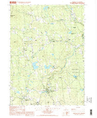 Greenville New Hampshire Historical topographic map, 1:24000 scale, 7.5 X 7.5 Minute, Year 1997