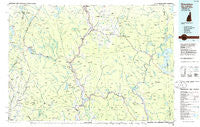 Groveton New Hampshire Historical topographic map, 1:100000 scale, 30 X 60 Minute, Year 1986