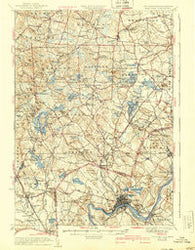 Hampstead New Hampshire Historical topographic map, 1:62500 scale, 15 X 15 Minute, Year 1935