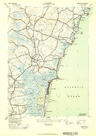 Hampton New Hampshire Historical topographic map, 1:24000 scale, 7.5 X 7.5 Minute, Year 1944