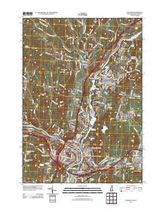 Hanover New Hampshire Historical topographic map, 1:24000 scale, 7.5 X 7.5 Minute, Year 2012