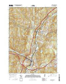 Hanover New Hampshire Current topographic map, 1:24000 scale, 7.5 X 7.5 Minute, Year 2015
