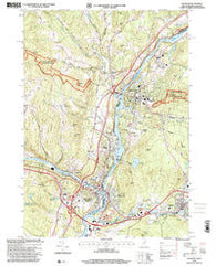 Hanover New Hampshire Historical topographic map, 1:24000 scale, 7.5 X 7.5 Minute, Year 1996