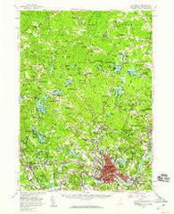 Haverhill New Hampshire Historical topographic map, 1:62500 scale, 15 X 15 Minute, Year 1956