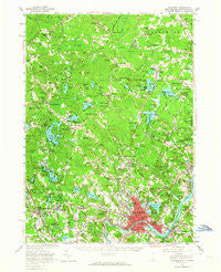 Haverhill New Hampshire Historical topographic map, 1:62500 scale, 15 X 15 Minute, Year 1956