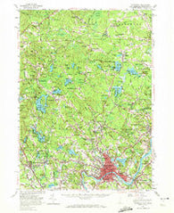 Haverhill New Hampshire Historical topographic map, 1:62500 scale, 15 X 15 Minute, Year 1956