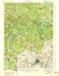 Haverhill New Hampshire Historical topographic map, 1:62500 scale, 15 X 15 Minute, Year 1935