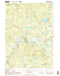 Henniker New Hampshire Historical topographic map, 1:24000 scale, 7.5 X 7.5 Minute, Year 1995