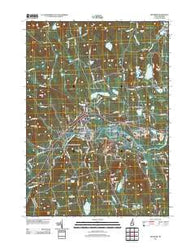 Henniker New Hampshire Historical topographic map, 1:24000 scale, 7.5 X 7.5 Minute, Year 2012