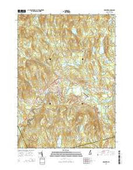 Henniker New Hampshire Current topographic map, 1:24000 scale, 7.5 X 7.5 Minute, Year 2015