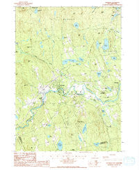 Henniker New Hampshire Historical topographic map, 1:24000 scale, 7.5 X 7.5 Minute, Year 1987