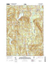 Hillsboro New Hampshire Current topographic map, 1:24000 scale, 7.5 X 7.5 Minute, Year 2015