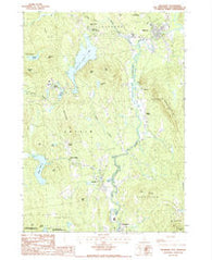 Hillsboro New Hampshire Historical topographic map, 1:24000 scale, 7.5 X 7.5 Minute, Year 1987