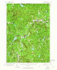 Hillsboro New Hampshire Historical topographic map, 1:62500 scale, 15 X 15 Minute, Year 1957