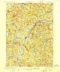 Hillsboro New Hampshire Historical topographic map, 1:62500 scale, 15 X 15 Minute, Year 1929