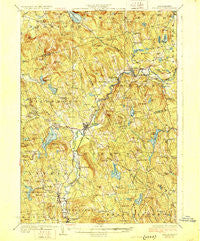 Hillsboro New Hampshire Historical topographic map, 1:62500 scale, 15 X 15 Minute, Year 1929