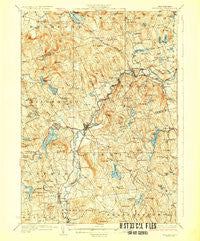 Hillsboro New Hampshire Historical topographic map, 1:62500 scale, 15 X 15 Minute, Year 1929