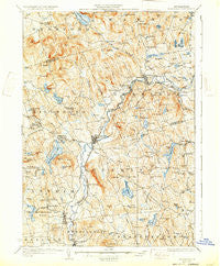 Hillsboro New Hampshire Historical topographic map, 1:62500 scale, 15 X 15 Minute, Year 1929