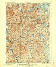 Holderness New Hampshire Historical topographic map, 1:62500 scale, 15 X 15 Minute, Year 1927