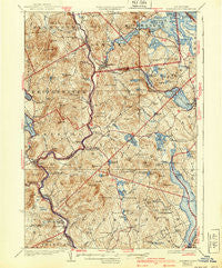 Holderness New Hampshire Historical topographic map, 1:62500 scale, 15 X 15 Minute, Year 1927