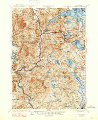 Holderness New Hampshire Historical topographic map, 1:62500 scale, 15 X 15 Minute, Year 1927