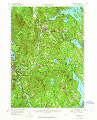 Holderness New Hampshire Historical topographic map, 1:62500 scale, 15 X 15 Minute, Year 1956