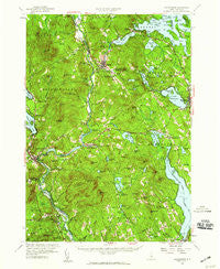 Holderness New Hampshire Historical topographic map, 1:62500 scale, 15 X 15 Minute, Year 1956