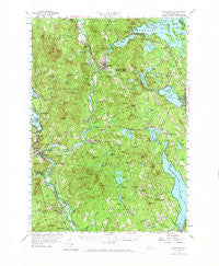 Holderness New Hampshire Historical topographic map, 1:62500 scale, 15 X 15 Minute, Year 1956