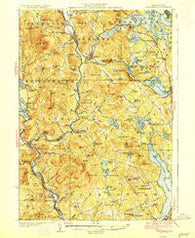 Holderness New Hampshire Historical topographic map, 1:62500 scale, 15 X 15 Minute, Year 1927