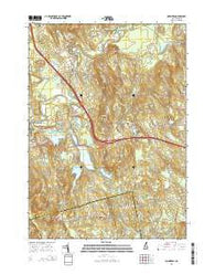 Hopkinton New Hampshire Current topographic map, 1:24000 scale, 7.5 X 7.5 Minute, Year 2015