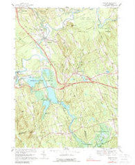Hopkinton New Hampshire Historical topographic map, 1:24000 scale, 7.5 X 7.5 Minute, Year 1967