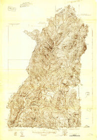 Indian Stream Vermont Historical topographic map, 1:48000 scale, 15 X 15 Minute, Year 1925