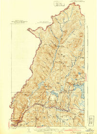 Indian Stream Vermont Historical topographic map, 1:62500 scale, 15 X 15 Minute, Year 1927