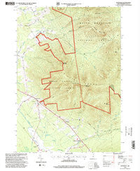 Jefferson New Hampshire Historical topographic map, 1:24000 scale, 7.5 X 7.5 Minute, Year 1995