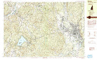 Keene New Hampshire Historical topographic map, 1:25000 scale, 7.5 X 15 Minute, Year 1984