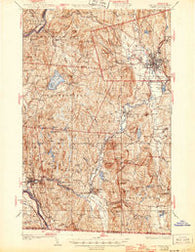 Keene New Hampshire Historical topographic map, 1:62500 scale, 15 X 15 Minute, Year 1935
