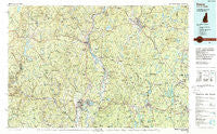 Keene New Hampshire Historical topographic map, 1:100000 scale, 30 X 60 Minute, Year 1986