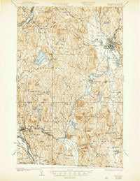 Keene New Hampshire Historical topographic map, 1:62500 scale, 15 X 15 Minute, Year 1935