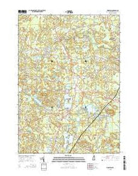 Kingston New Hampshire Current topographic map, 1:24000 scale, 7.5 X 7.5 Minute, Year 2015