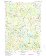 Kingston New Hampshire Historical topographic map, 1:24000 scale, 7.5 X 7.5 Minute, Year 1981