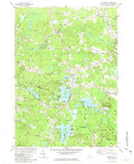 Kingston New Hampshire Historical topographic map, 1:24000 scale, 7.5 X 7.5 Minute, Year 1981