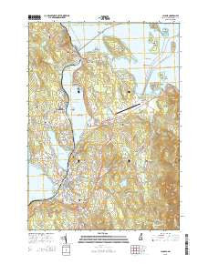 Laconia New Hampshire Current topographic map, 1:24000 scale, 7.5 X 7.5 Minute, Year 2015
