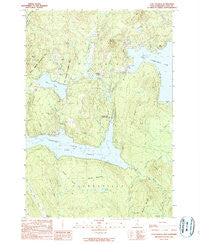 Lake Francis New Hampshire Historical topographic map, 1:24000 scale, 7.5 X 7.5 Minute, Year 1989