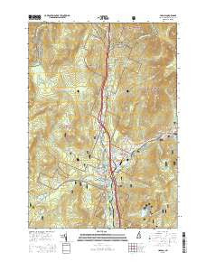 Lincoln New Hampshire Current topographic map, 1:24000 scale, 7.5 X 7.5 Minute, Year 2015