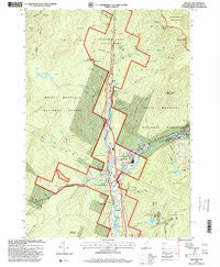 Lincoln New Hampshire Historical topographic map, 1:24000 scale, 7.5 X 7.5 Minute, Year 1995