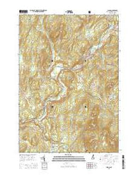 Lisbon New Hampshire Current topographic map, 1:24000 scale, 7.5 X 7.5 Minute, Year 2015