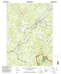 Lisbon New Hampshire Historical topographic map, 1:24000 scale, 7.5 X 7.5 Minute, Year 1995