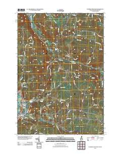 Lovering Mountain New Hampshire Historical topographic map, 1:24000 scale, 7.5 X 7.5 Minute, Year 2012